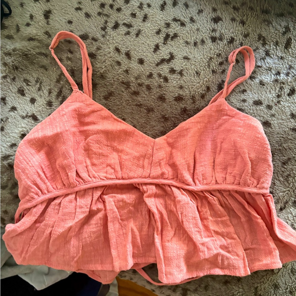 Coral babydoll Top